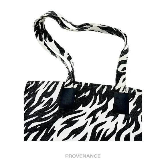 🔴 Gucci Garden FUOCO Zebra Cotton Tote Bag - Black/White - Picture 4 of 8